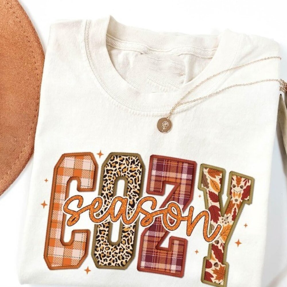 Cozy Season Shirt, Fall Season T-shirt, Autumn Season T-Shirt